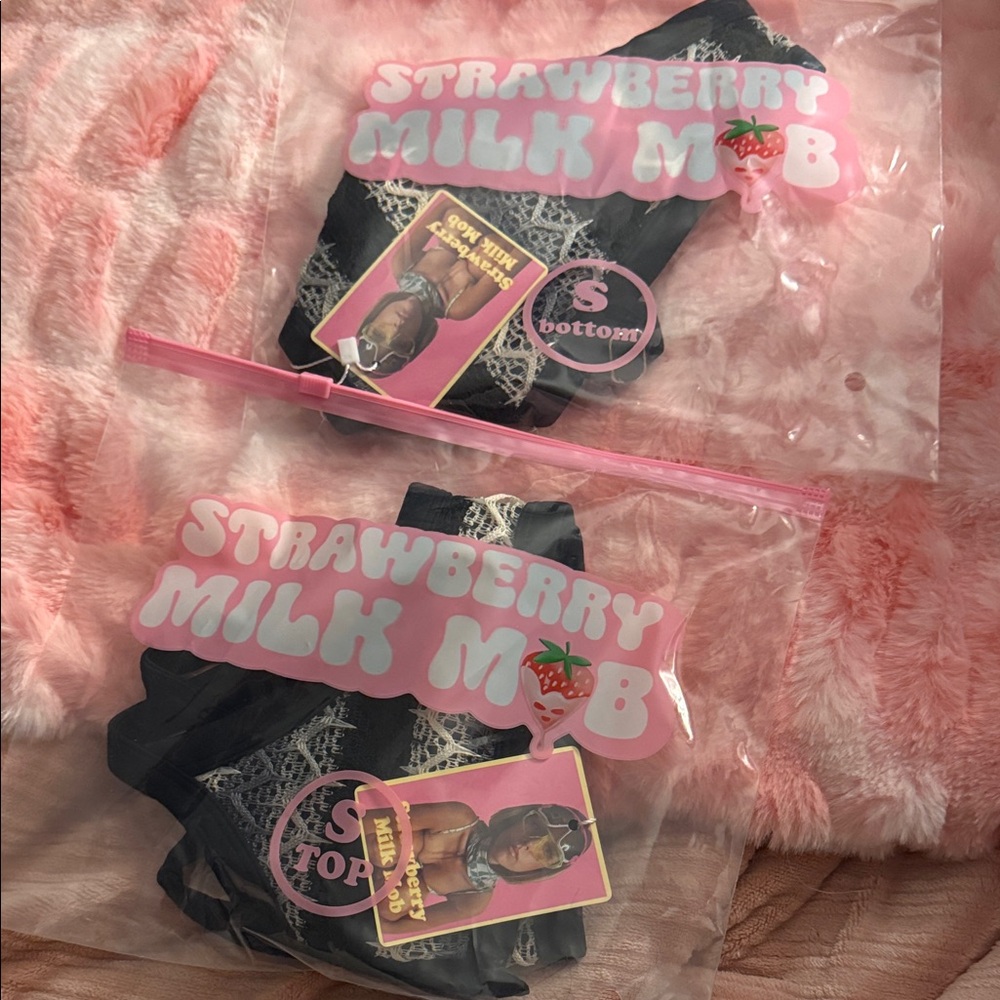 Strawberry Milk Mob Bikini - Maverick Top and Bottom